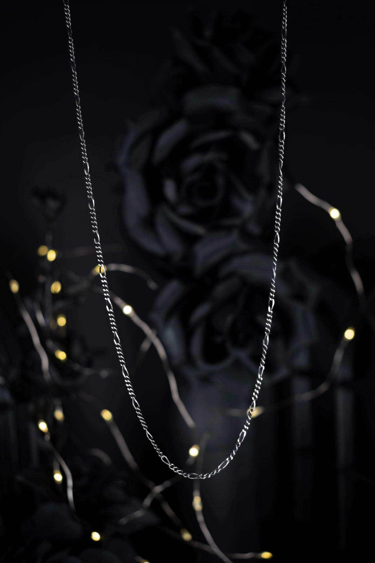 EKRJ1105 Sterling Silver 1.8mm Diamond-Cut Figaro Chain