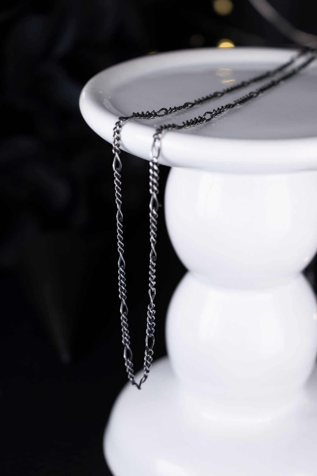 EKRJ1105 Sterling Silver 1.8mm Diamond-Cut Figaro Chain