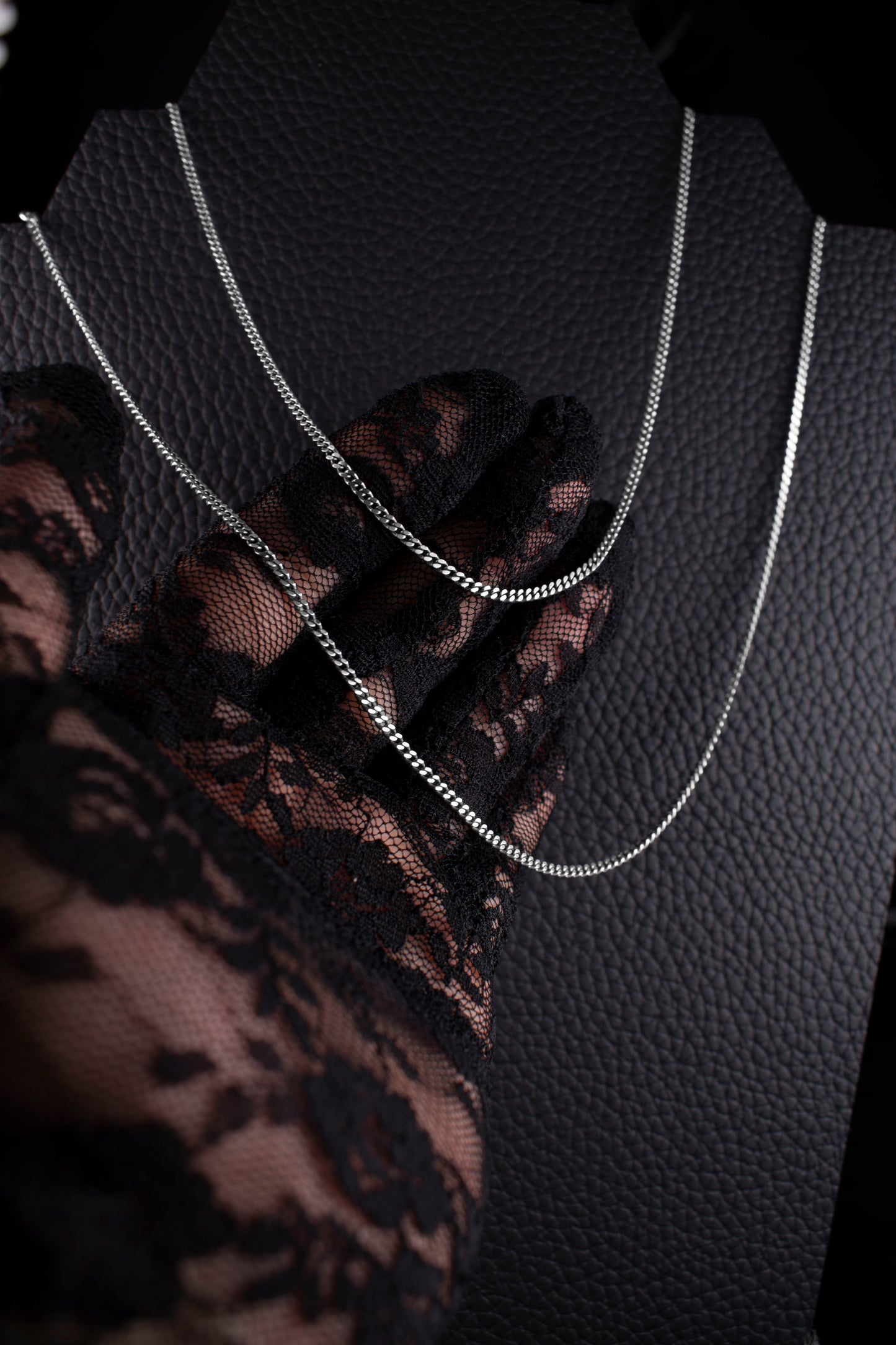 EKRJ1207 925 Sterling Silver 2mm Diamond-Cut Curb ChainNecklace