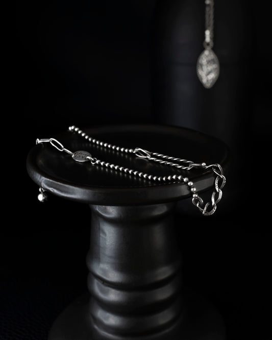 EKRJ842 One-of-a-kind Handmade Silver Anklet