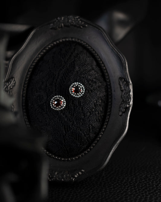 EKRJ845 Hessonite Garnet Sterling Silver Earrings