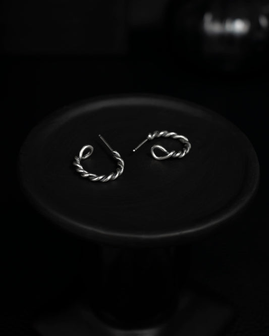 EKRJ859 Twisted Hoop Earrings