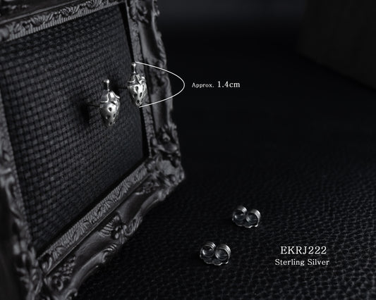 EKRJ222 Strawberry silver earrings