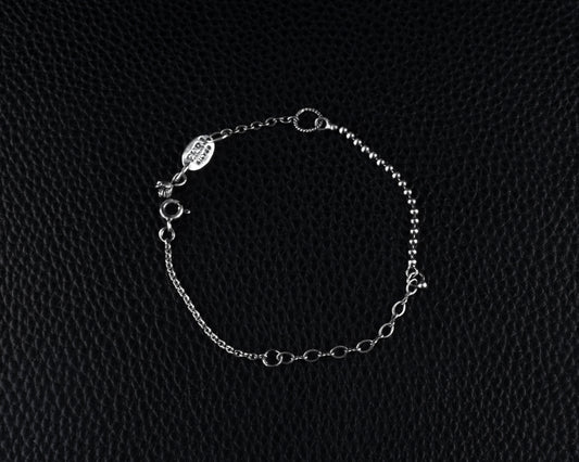 EKRJ653 One-of-a-kind Handmade Silver Chain Bracelet