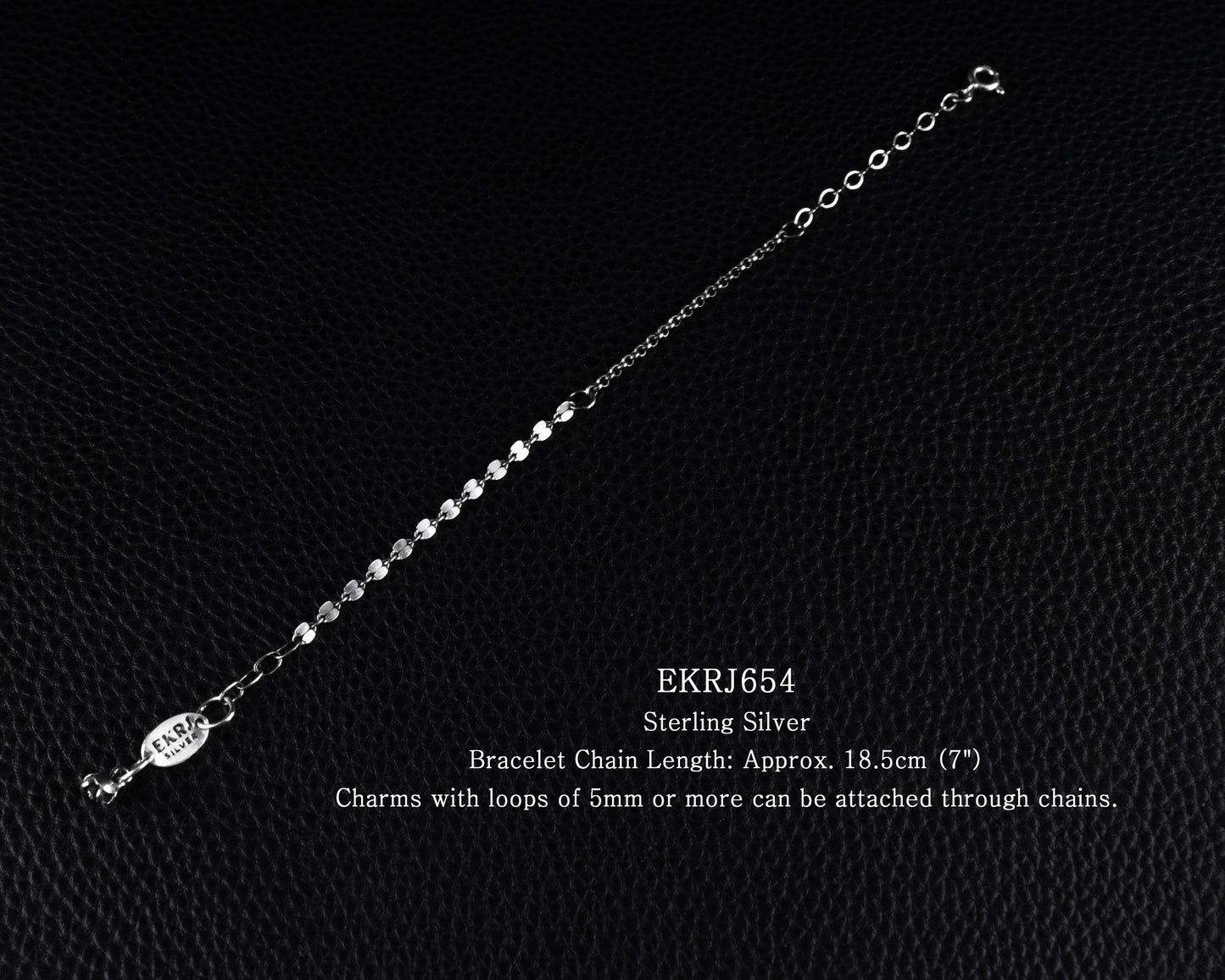 EKRJ654 Silver Chain Bracelet
