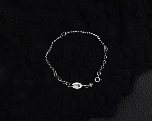 EKRJ655 Silver Chain Bracelet