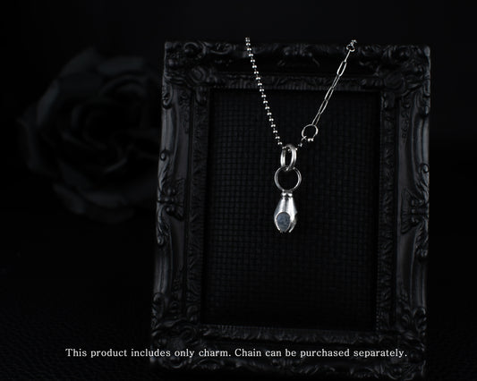 EKRJ669 Moonstone Silver Charms