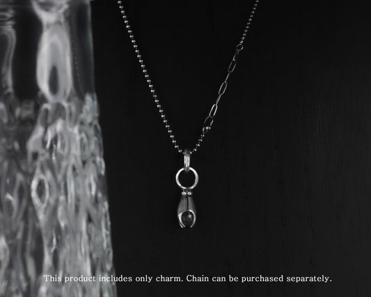 EKRJ671 Labradorite Silver Charms