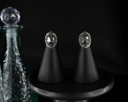 EKRJ696_Golden Pyrite Silver Ear Cuff / No piercing needed