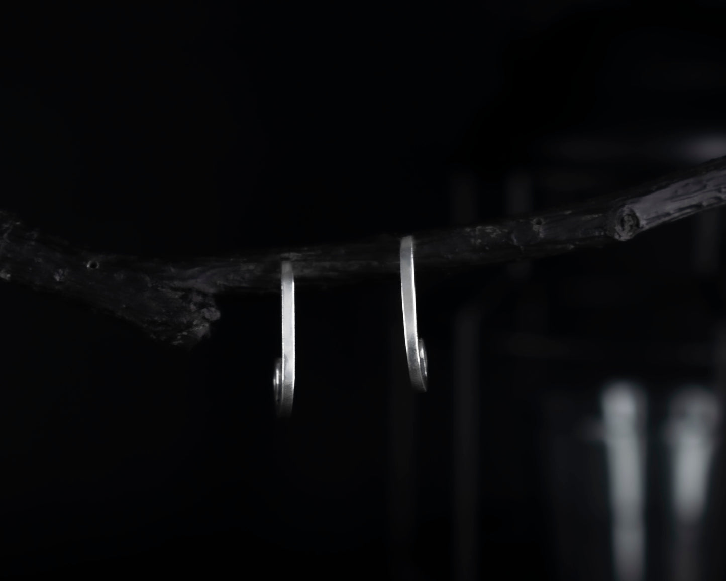 EKRJ724 Sterling Silver Handmade Swirl Hoop Earrings