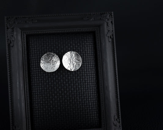 EKRJ527 Round Shape Silver Earrings