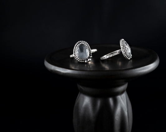 EKRJ529_Size5.5 Natural Clear Quartz Silver Ring