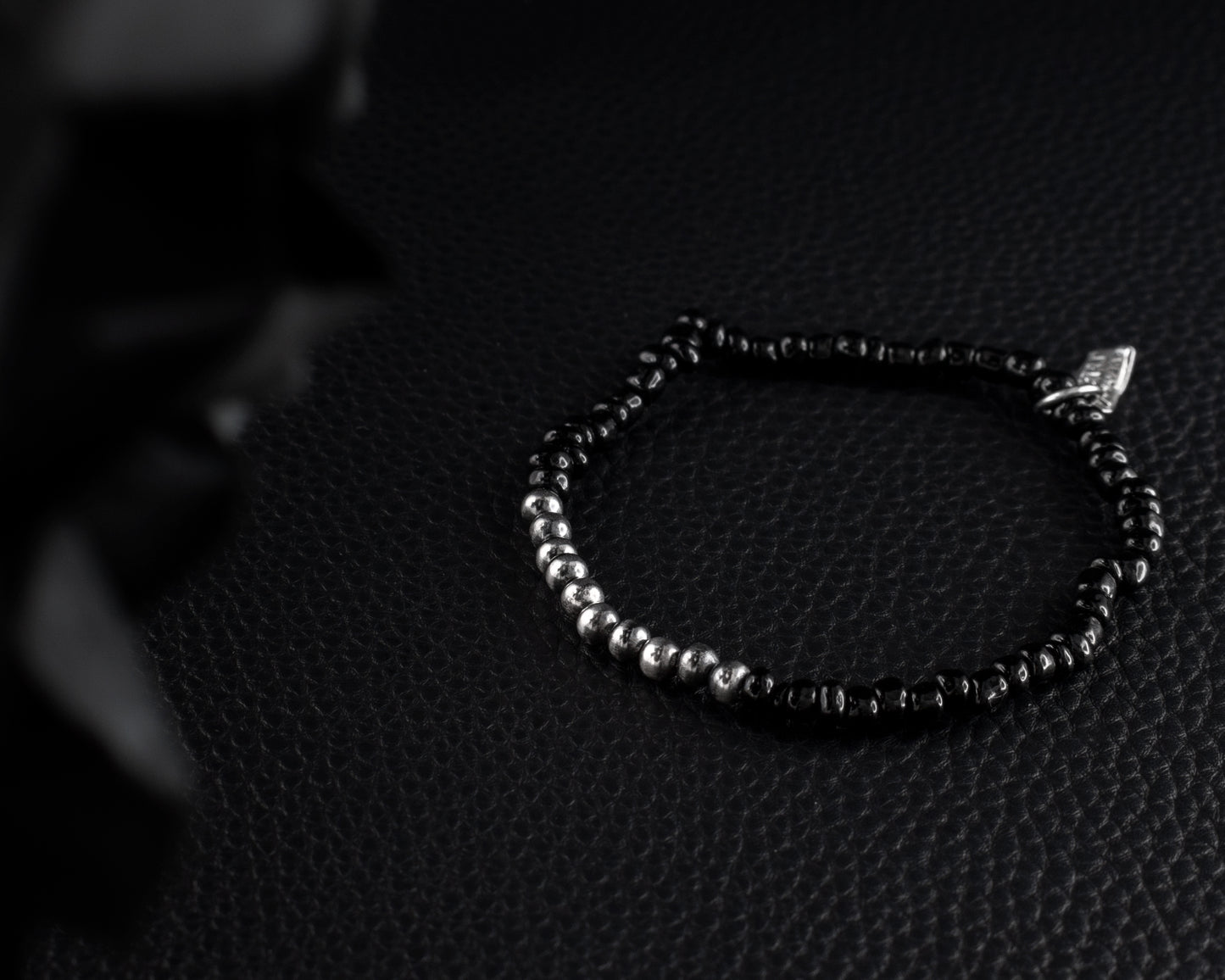 EKRJ537 Black Onyx Silver Bracelet