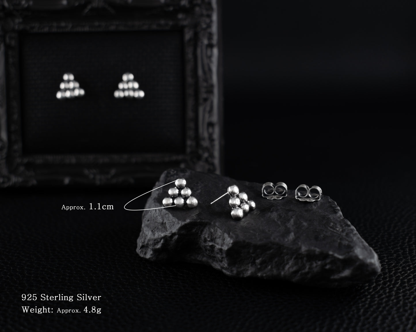 EKRJ573_Beads&Beads Silver Unique Earrings