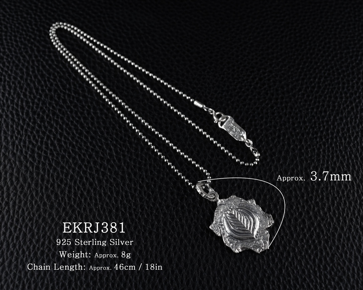 EKRJ381_Motivated by latte art Silver Necklace