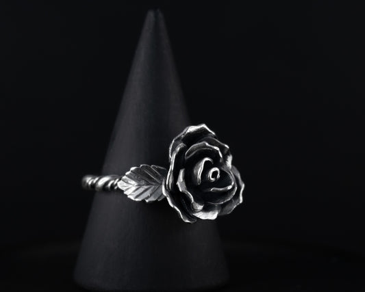 EKRJ607_All Size_Blooming Rose Silver Ring