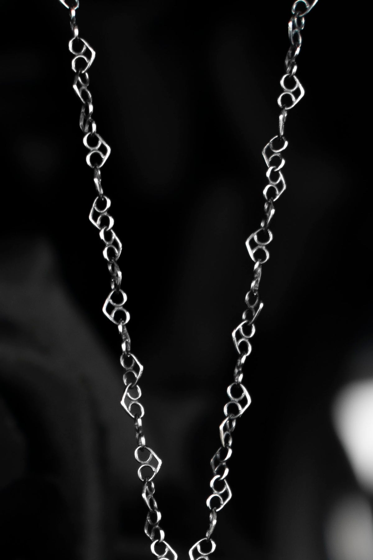 EKRJ963_2.3mm Flat Heart Link Sterling Silver Necklace