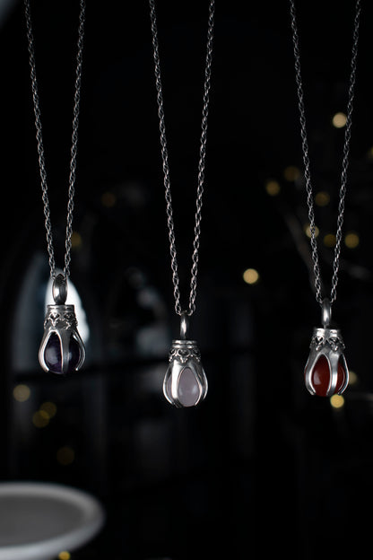 EKRJ1090 EKRJ Handmade Five Prong Crown Silver Necklace