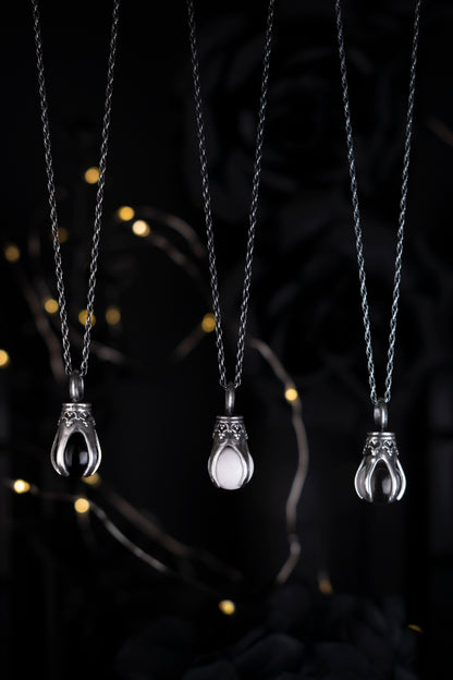 EKRJ1090 EKRJ Handmade Five Prong Crown Silver Necklace
