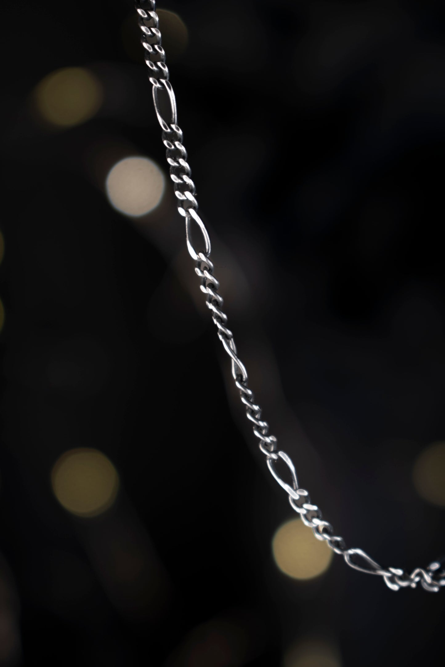 EKRJ1105 Sterling Silver 1.8mm Diamond-Cut Figaro Chain