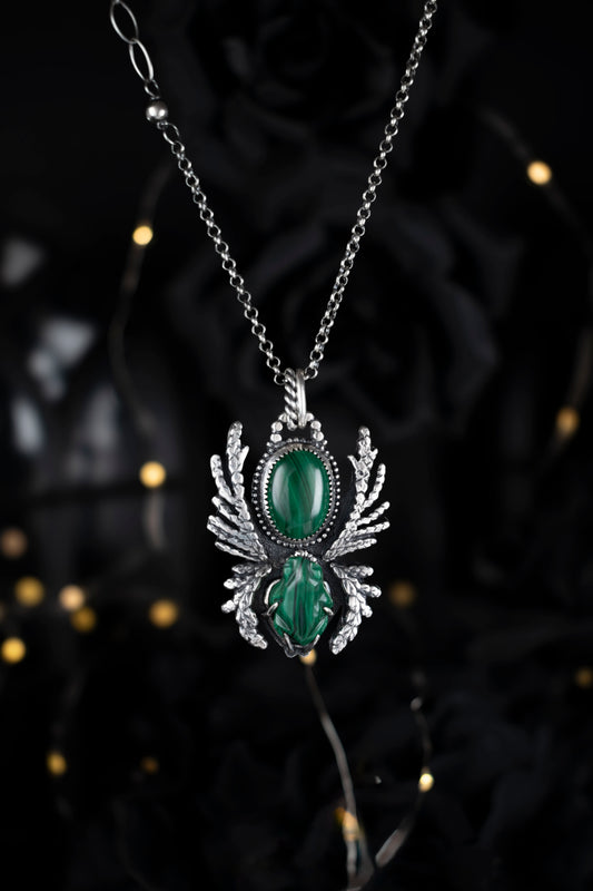 EKRJ1123 Forest Guardian Frog Handmade Silver Jewelry (custom order)