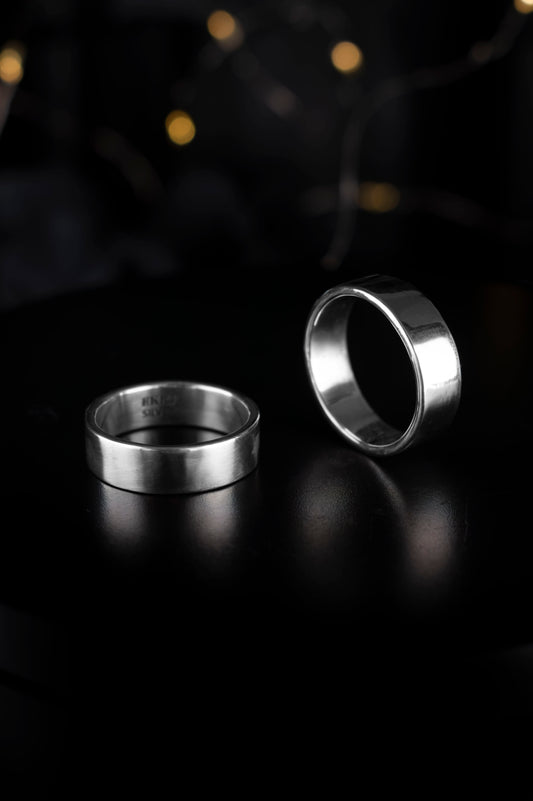 EKRJ1179 Classic 6mm Flat Band (Polished Silver)