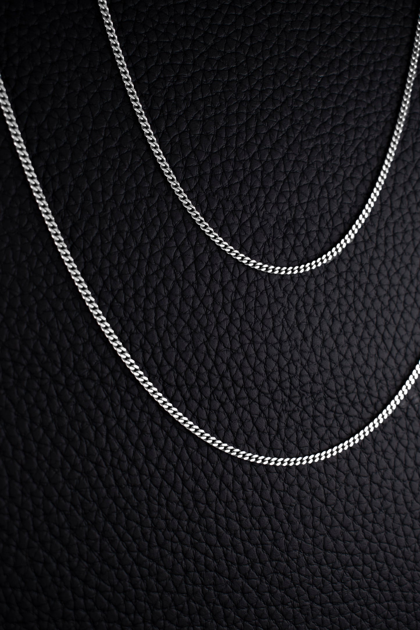 EKRJ1207 925 Sterling Silver 2mm Diamond-Cut Curb ChainNecklace