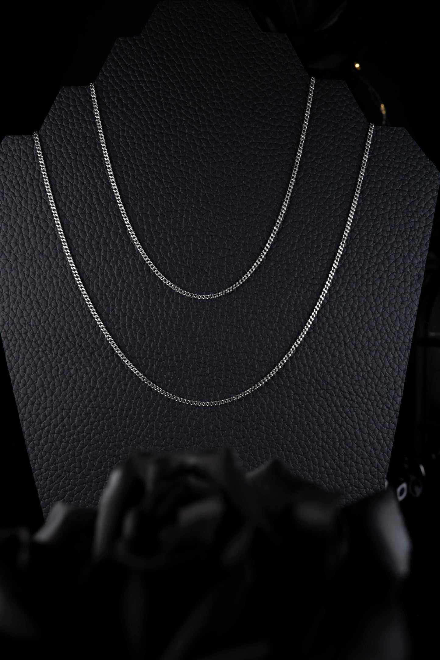 EKRJ1207 925 Sterling Silver 2mm Diamond-Cut Curb ChainNecklace
