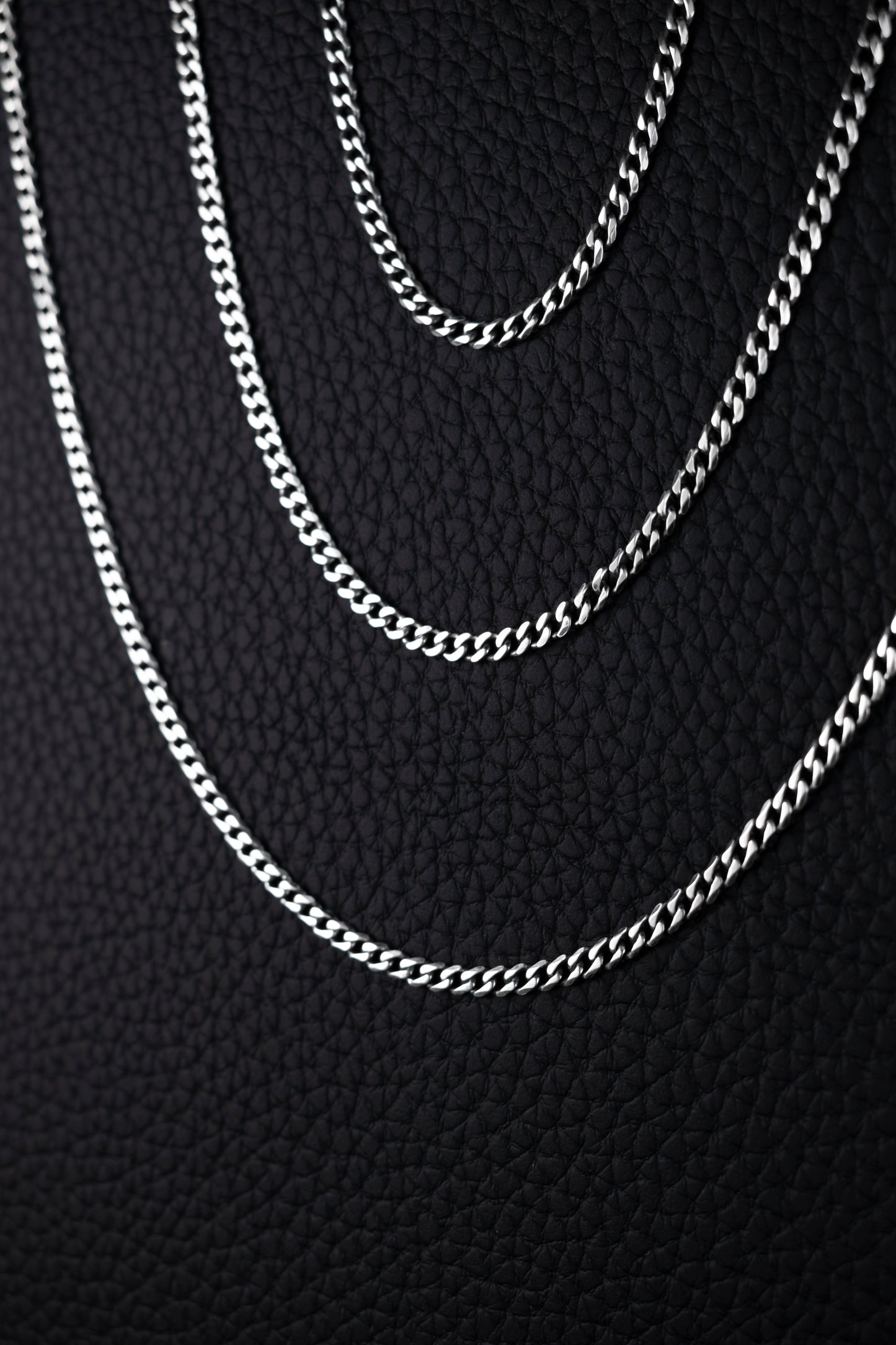 EKRJ1208 925 Sterling Silver 3mm Beveled Curb Chain Necklace