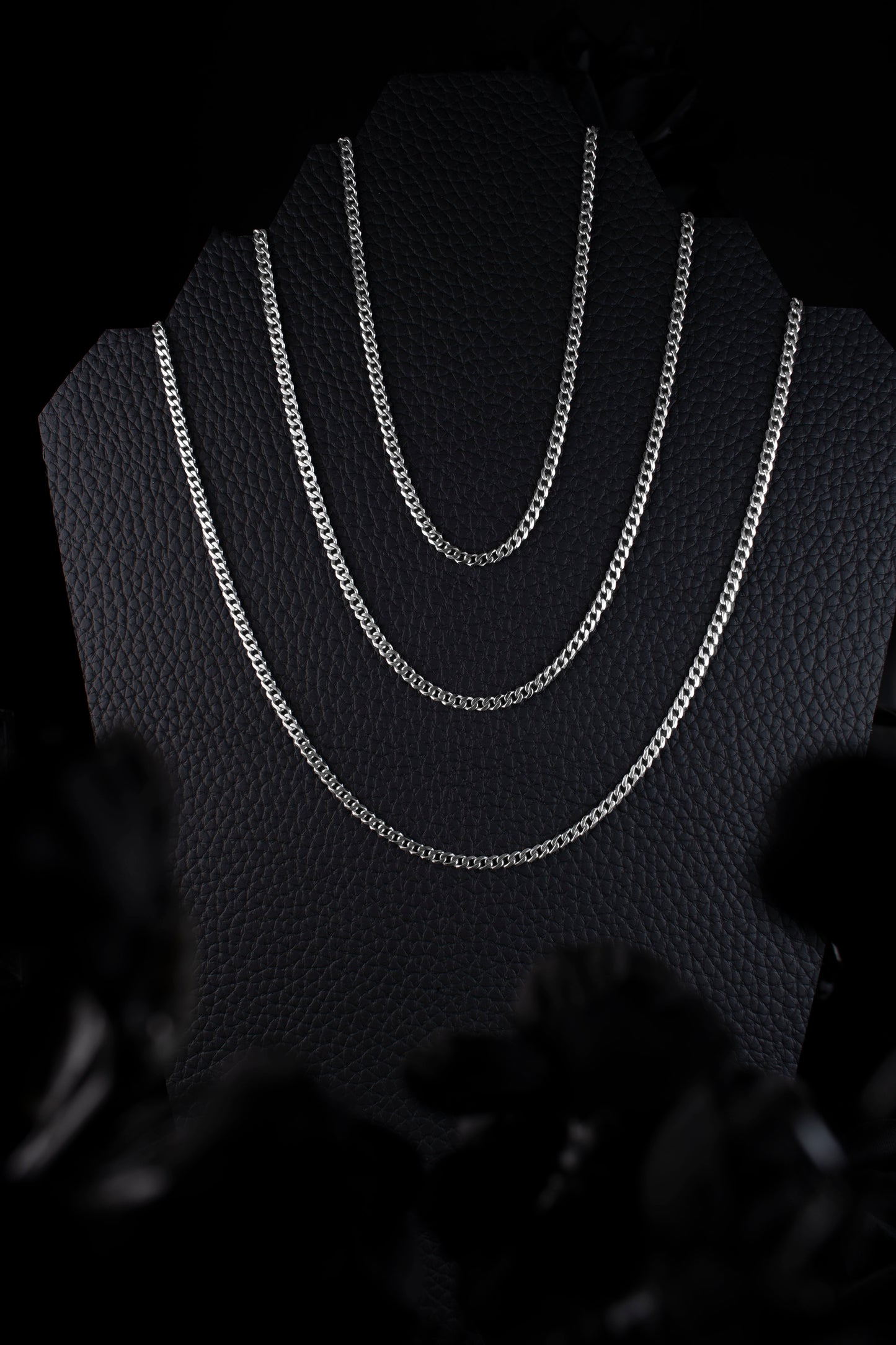 EKRJ1208 925 Sterling Silver 3mm Beveled Curb Chain Necklace