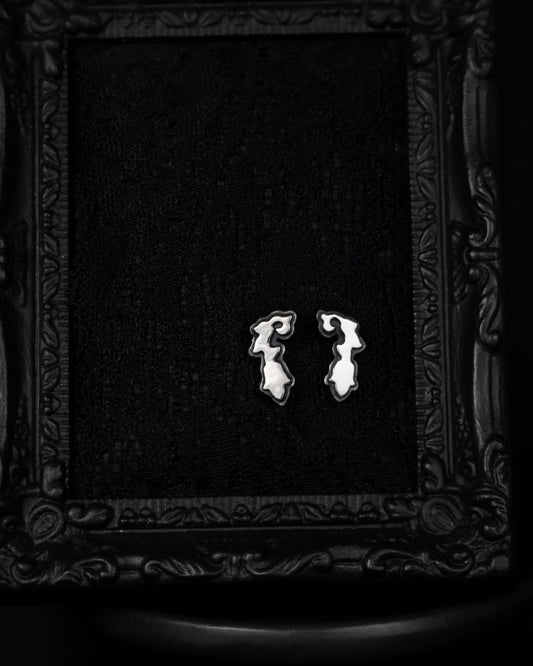 EKRJ849 Elegant Ornament Stud Handmade Silver Earrings