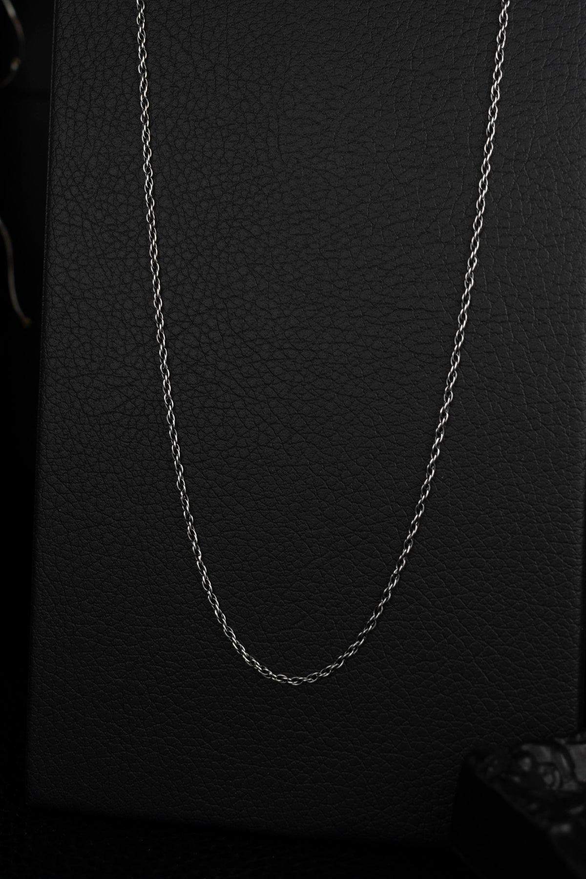 EKRJ964_1.4mm Double-Rope Sterling Silver Chain Necklace