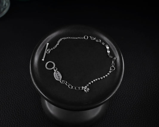 EKRJ693 Silver Chain Bracelet