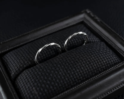 EKRJ499_ All Size_Minimalist Square Twist Handmade Silver Ring