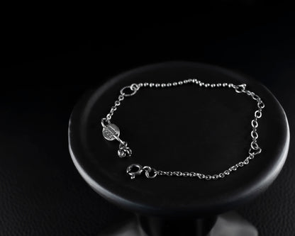 EKRJ653 Silver Chain Bracelet