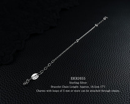 EKRJ655 Silver Chain Bracelet