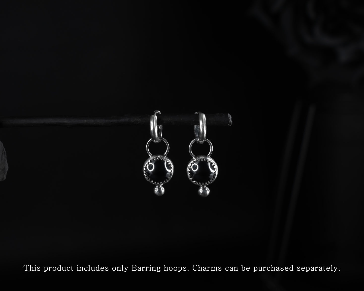 EKRJ661 Sterling Silver Hoop Earrings