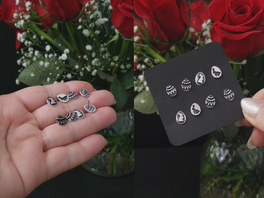 EKRJ786_Easter Egg Handmade Silver Earrings