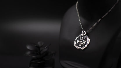EKRJ362_Korean Traditional Goblin Design Silver Necklace