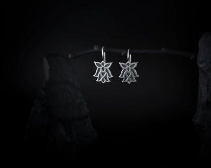 EKRJ464 Inspired by Korean traditional lotus pattern earrings