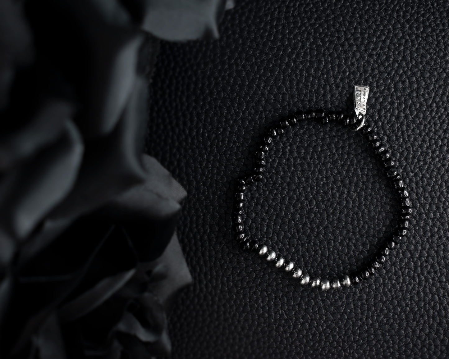 EKRJ537 Black Onyx Silver Bracelet