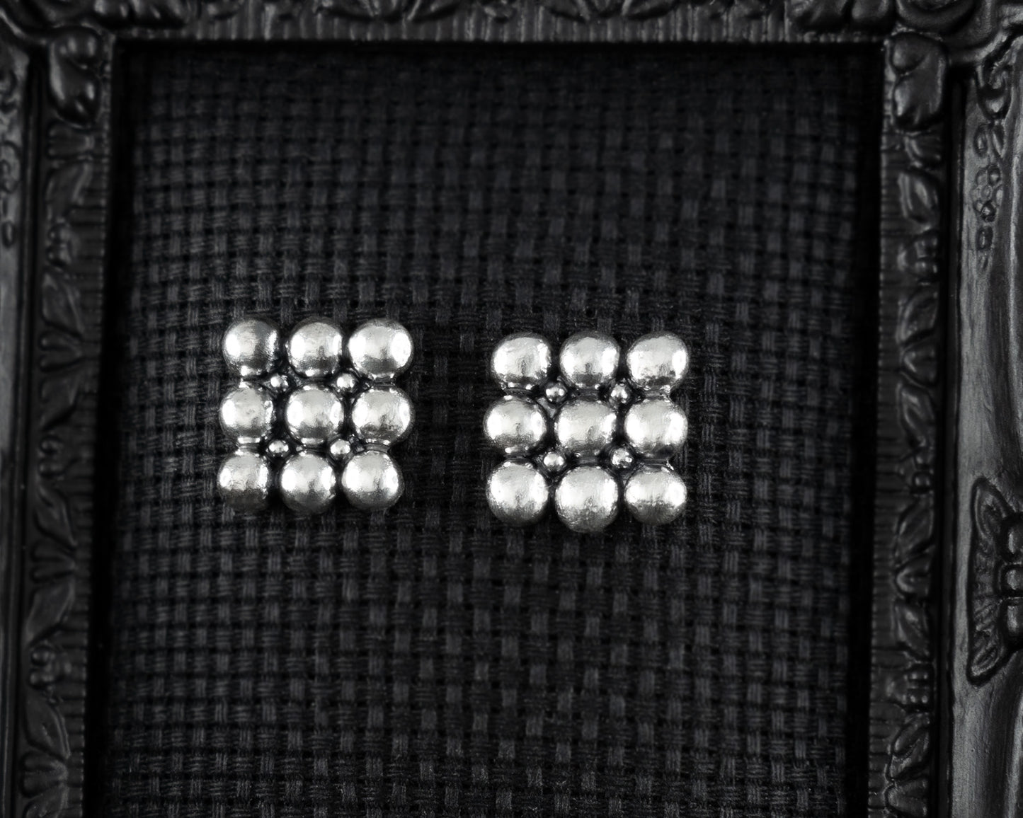 EKRJ572_Beads&Beads Silver Unique Earrings