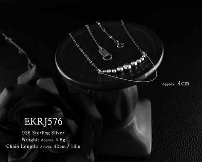 EKRJ576_Beads&Beads Unique Silver Necklace
