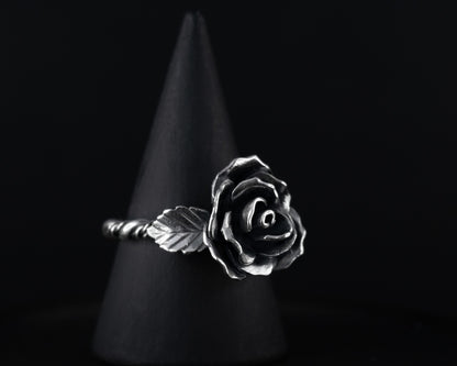 EKRJ607_All Size_Blooming Rose Silver Ring