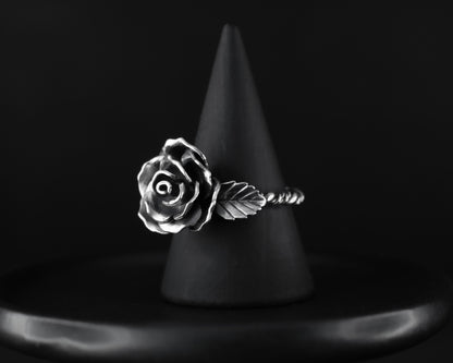 EKRJ607_All Size_Blooming Rose Silver Ring